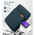 thumbnail image 6 of MoKo 13 Inch Tablet Sleeve Bag, Fits with 13 Inch New iPad Pro M5 & Air M4/M3, iPad Pro 12.9 M2&M1,Surface Laptop Go 12.4,Galaxy Tab S8+/S9+ 12.4,Handle Carrying Case with Shoulder Strap, Indigo, 6 of 7