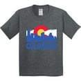 thumbnail image 3 of Inktastic Colorado Flag and Skyline Youth T-Shirt, 3 of 5