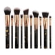 thumbnail image 1 of Juego de 10 pinceles de maquillaje para polvos, sombras de ojos y pestañas, de mármol Glamour, 1 of 5