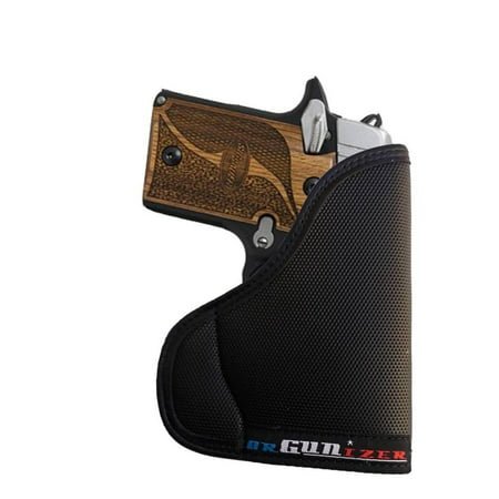 Garrison Grip Custom Fit Leather-Trimmed Pocket Holster Concealed Carry Comfort, Sig Sauer P938 w/Laser (Best Laser For Sig P938)