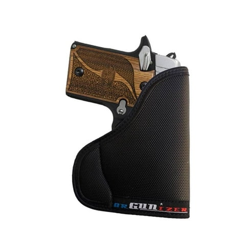 Grips Sig P938 Garrison Grip Custom Fit Leather-Trimmed Pocket Holster Concealed Carry Comfort, Sig Sauer P938 w/Laser (D) ()