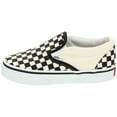 thumbnail image 4 of Vans CLASSIC SLIP-ON Sneakers, Black/White Checkerboard/White, 7.5 M US Toddler, 4 of 8
