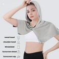 thumbnail image 1 of LJNYFDC Serviette Rafraîchissante Double Face Séchage Rapide Serviette à Capuchon Rafraîchissante Protection UV Respirante Absorbante de Sueur Serviette à Capuchon pour Sport Course, 1 of 7