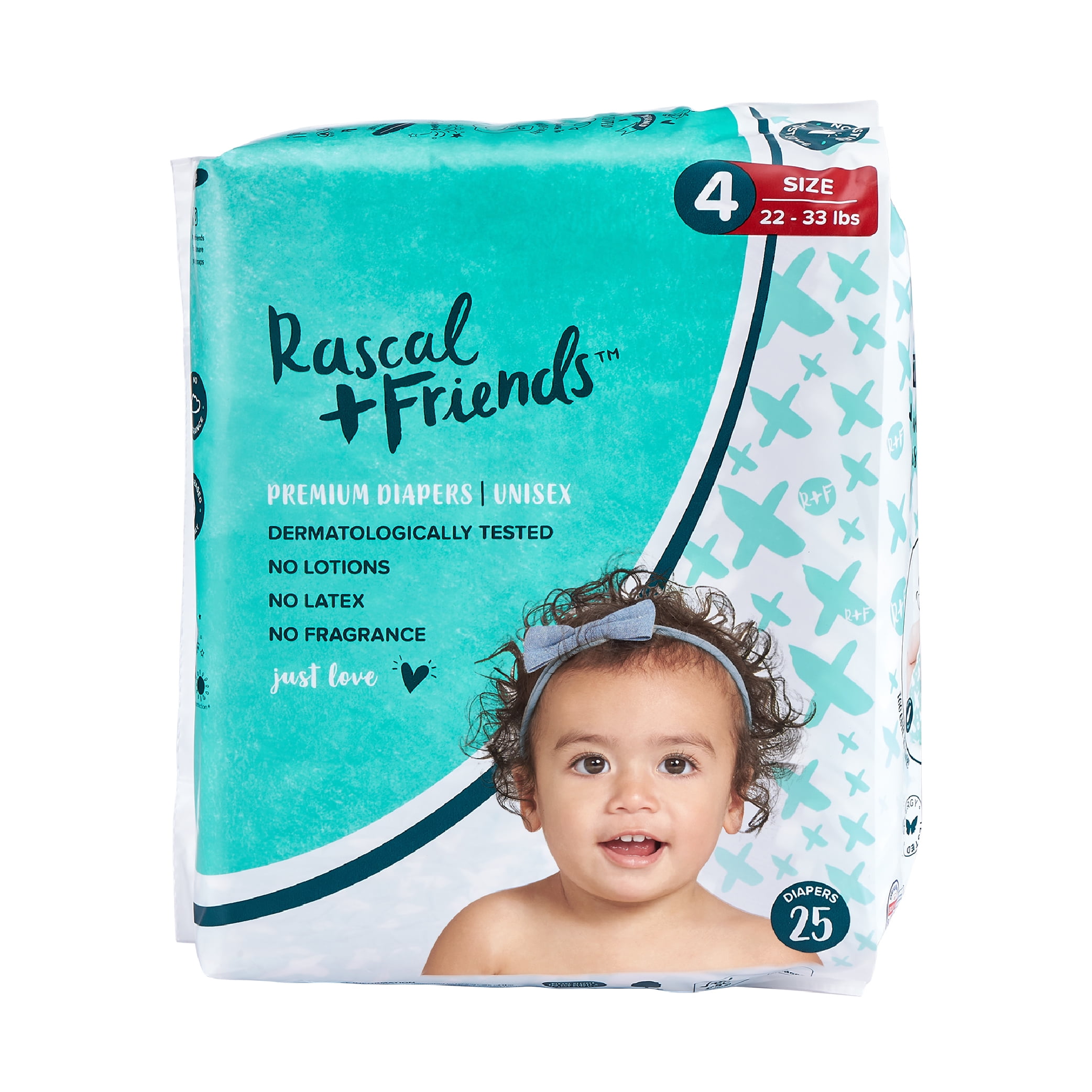 Buy Rascal + Friends Nappies Size 4 Toddler Jumbo 72 pack