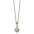 thumbnail image 2 of 925 Sterling Silver Cable Necklace with Pendants Chain Shey Couture 14K Accent 17 Inch Antiqued Diamond 23 mm, 2 of 4