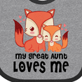 thumbnail image 4 of Inktastic Fox My Great Aunt Loves Me Boys or Girls Baby Bib, 4 of 4