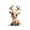 B, variant on Qjidjing Christmas Tree Ornaments, 2D Acrylic Reindeer Shaped Hanging Decor for Car Interior, Christmas Tree, Indoor Holiday Scene