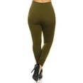 thumbnail image 3 of Women's Plus Size Banded Waist Leggings with Fleece Lining, 3 of 7
