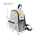 thumbnail image 3 of FORMRS School Backpack with Front Zippered Pocket 12" Student Travel Daypack, Purple Easter Eggs, 3 of 6