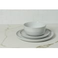 thumbnail image 5 of 10 Strawberry Street Double Line 8.25" Round Stoneware Salad Plate, Set of 6, White, 5 of 6