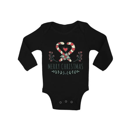 

Awkward Styles Ugly Christmas Baby Outfit Bodysuit Xmas Candy Baby Romper