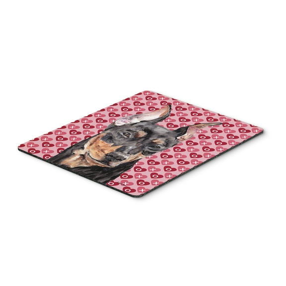 "German Pinscher Hearts and Love Mouse Pad Hot Pad or Trivet"