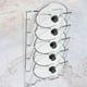 thumbnail image 3 of Estante para tapas de ollas, estante para tapas de ollas para gabinete de cocina montado en la pared o la puerta, soporte para tapas de ollas, estética elegante, 3 of 12