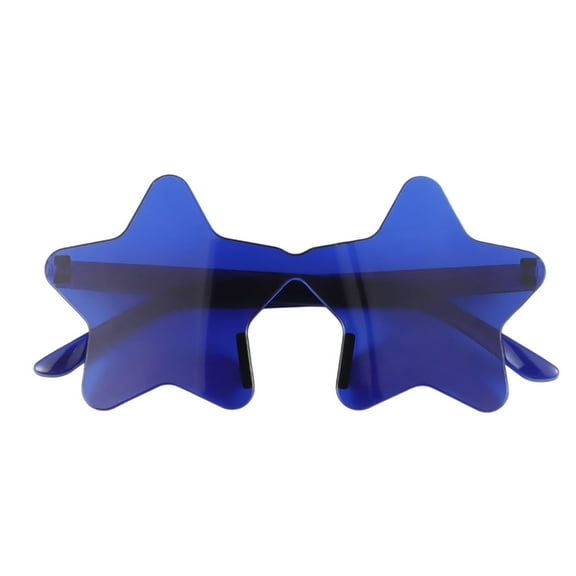 Christmas Decorations Frameless Star Sunglasses Transparent Candy Colored Sunglasses Party Star Glasses Event & Party