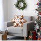 thumbnail image 3 of 1 almohada navideña con forma de copo de nieve de 16 pulgadas, suave y decorativa, para fiestas navideñas, sofá y hogar, 3 of 7