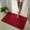 Red, variant on Absorbent Bath Mat, Quick Dry Chenille Non Slip Bathroom Rug with Rubber Backing, Machine Washable Soft Tub Carpet for Bathroom Bathtub Door Kitchen Laundry Room