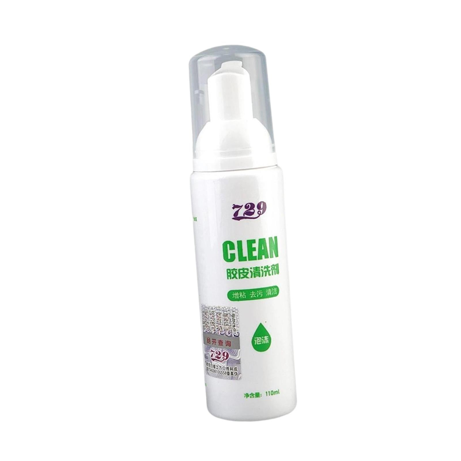 Table Tennis Paddle Rubber Cleaner Foam Type Racket Maintenance Bottle 110ml Suitable for Sports Players