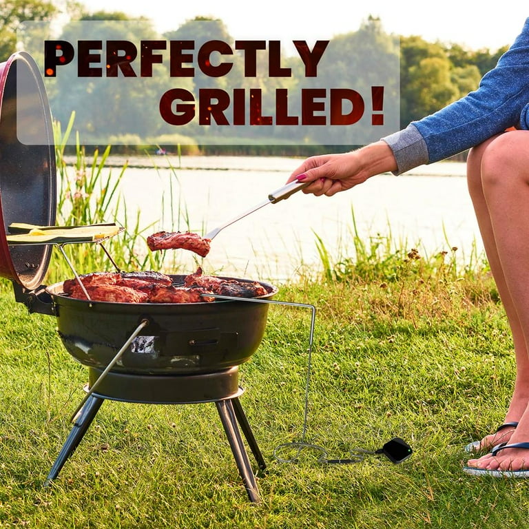 NutriChef Smart Bluetooth BBQ Thermometer Upgraded Stainless