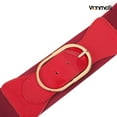 thumbnail image 4 of Vintage Wide Elastic Belt for Women's Dresses Stylish Stretchy Waistband with Oval Gold Buckle, 4 of 6