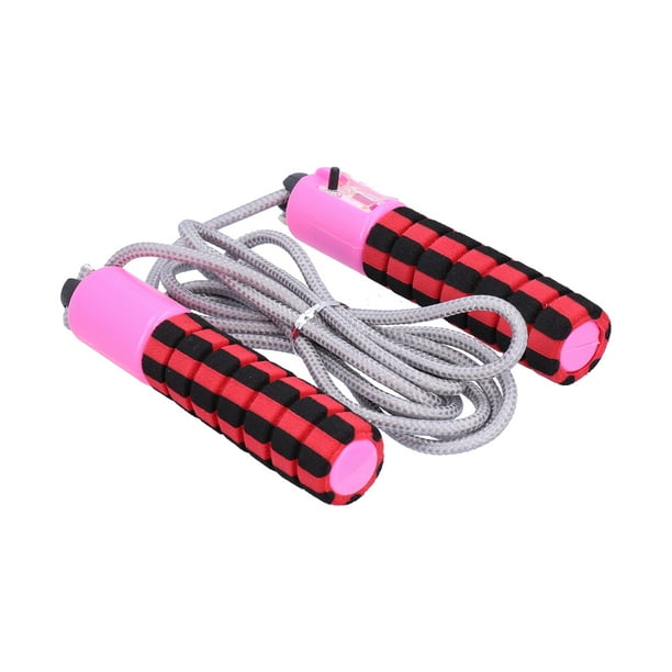 Cuerdas De Salto Ajustables, Ejercicio De Jumprope Para Mujeres Cuerdas De Cuerda De Velocidad Con Contador De Cuerda De Salto De Omisión Electrónica Para Mejorar La Capacidad De
