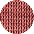 thumbnail image 1 of Ahgly Company Indoor Round Patterned Cranberry Red Area Rugs, 7' Round, 1 of 6