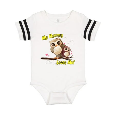 

Inktastic My Mommy Loves Me Owl Gift Baby Boy or Baby Girl Bodysuit