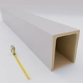 thumbnail image 6 of Ekena Millwork 3 1/2"W x 3 1/2"H x 288"L 3-Sided (U-Beam) Sanded Smooth HeritageTimber Faux Wood Ceiling Beam, Primed White, 6 of 12