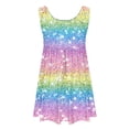 thumbnail image 6 of JUSLIO Girls A Line Dress with Pockets Crew Neck Sleeveless Casual Dresses Size 3 Y, 6 of 7