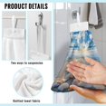 thumbnail image 6 of ZIATUBLE Beach Ocean Kitchen Hand Towels Starfish Shells Hand Drying Towels Absorbent Hand Towels for Bathroom with Loop Set 2 Pack Easy to Clean Hanging Dish Towels Elastic Dish Tie Towel, 6 of 7