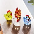thumbnail image 6 of 1 Pcs Mini Glass Rooster Figurines,Art Blown Glass Chicken Collectible Figurine,Animal Ornaments,Small Chicken Statues Collectible Figurines,For Home Thanksgiving Centerpiece Decor,(C,1.97x2.24 in), 6 of 9