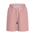 thumbnail image 4 of Niños Pantalones Niñas Color Sólido Ajustable Cintura Pantalones Cortos de Playa con Forro, Casual Niñas Pantalones Cortos con Bolsillos para Deportes de Verano Uso Diario, 4 of 8