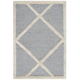 thumbnail image 2 of SAFAVIEH Cambridge Kennedy Geometric Diamonds Wool Area Rug, Silver/Ivory, 2' x 3', 2 of 8