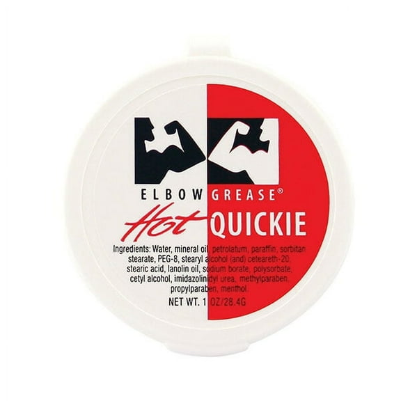 Elbow Grease Hot Cream Unisex Oil Based Personal Lubricant, 1 oz Quickie