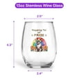 thumbnail image 5 of Wagging Tail Boston Terrier Celebrates Rainbow Pride Month LGBT LGBTQ+ 15oz Stemless Wine Glass Mug Gentleman Dog Lover Gifts Wine Glasses Cup - 01003, 5 of 5