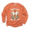 thumbnail image 6 of Nashville Music City Guitar Grunge - Womens Garment Dyed Long Sleeve, 6 of 8