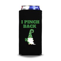 St. Patrick's Day Slim Spiked Seltzer Coolies, I Pinch Back Slim Coolies, Irish St. Patrick's Day Skinny Coolers, St. Paddy's Day Gifts
