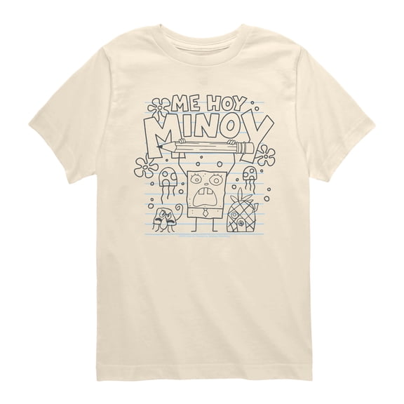 SpongeBob SquarePants - Me Hoy Minoy - Youth Boys Short Sleeve Graphic T-Shirt