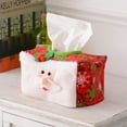 thumbnail image 3 of Happy Date Christmas Tissue Holders Xmas Tissue Case Winter Desktop Decoration Tissue Box for Home Party, 3 of 8