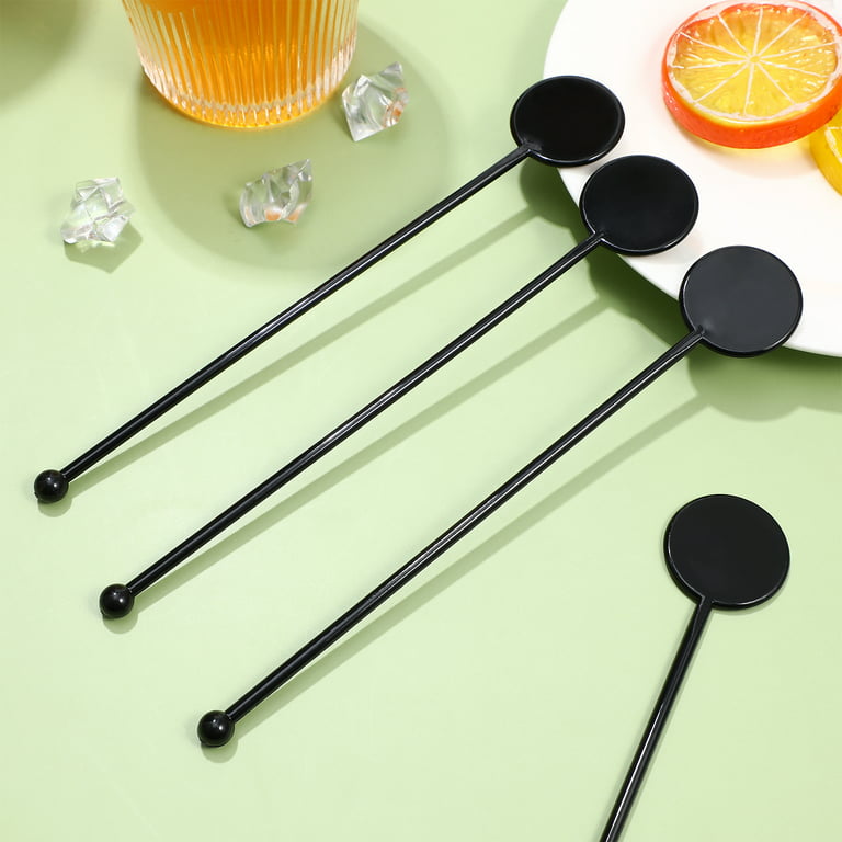100 Pcs Drink Stirrers Beverage Swizzle Sticks Blender Mixing Stirring Rods  for Cocktail Whiskey Coffee Milk Juices