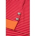 thumbnail image 6 of Relaxed Fit Plus Size Long Sleeve Top with Stripe Pattern - Orange - [ZhiHiMeRi] | (US 18W-20W)2X, 6 of 9