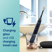 Philips Sonicare Diamondclean Smart 9700 Electric Toothbrush, Sonic Toothbrush with App, Pressure Sensor, Brush Head Detection, 5 Brushing Modes and 3 Intensity Levels, Lunar Blue, Model HX9957/71