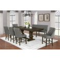 thumbnail image 2 of Counterheight Walnut Wood Extendable Dining Table with Removeable 18" Leaf, 2 of 2