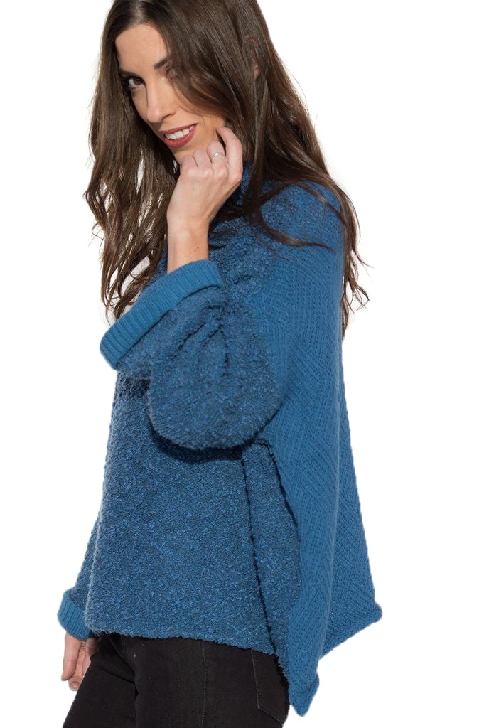 free people blue cardigan