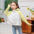 thumbnail image 2 of Penkiiy Chicas Chicas Camisa de manga larga Protección solar Capucha Ligera Entrenamiento atlético Suéter Top Rash Guard para niños 11 Años Amarillo, 2 of 5