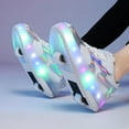thumbnail image 5 of Yunkctuk Roller Shoes Girls Boys Wheel Shoes Kids Roller Skates Shoes LED Light Up Wheel Shoes for Kids for Children, 5 of 7