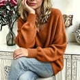 thumbnail image 4 of Wenini 2026 Women's V Neck Loose Long Sleeve Knit Pullover Sweater Fall Trendy Casual Sweater Top, 4 of 7