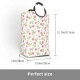 thumbnail image 3 of KLL Rose Flowers Laundry Hamper,Large Canvas Fabric Lightweight Storage Basket Toy Organizer Dirty Clothes Collapsible Waterproof, 3 of 6