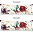 thumbnail image 5 of Floral Spring Body Pillow Cover Flowers Throw Pillow Covers Florals Cushion Long Pillowcase with Zipper Farmhouse Wildflower Decorative Soft Bedding Pillow Cases for Bedroom,Couch,20"x54", 5 of 5