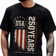 thumbnail image 2 of 250th Anniversary Mens Patriotic T Shirts USA Flag Retro 1776-2026 Graphic Tee for Men Vintage Independence Day Crewneck Tshirt 9, 2 of 6