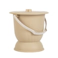 thumbnail image 1 of Urinario con escupidera y tapa, portátil, para cama, mesita de noche, con cubo para inodoro, 4,5 l, para mujer y hombre, para el hogar Amarillo, 1 of 8